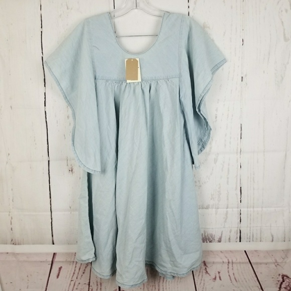 Lucky Brand Chambray Flounce Dress - Picture 4 of 7